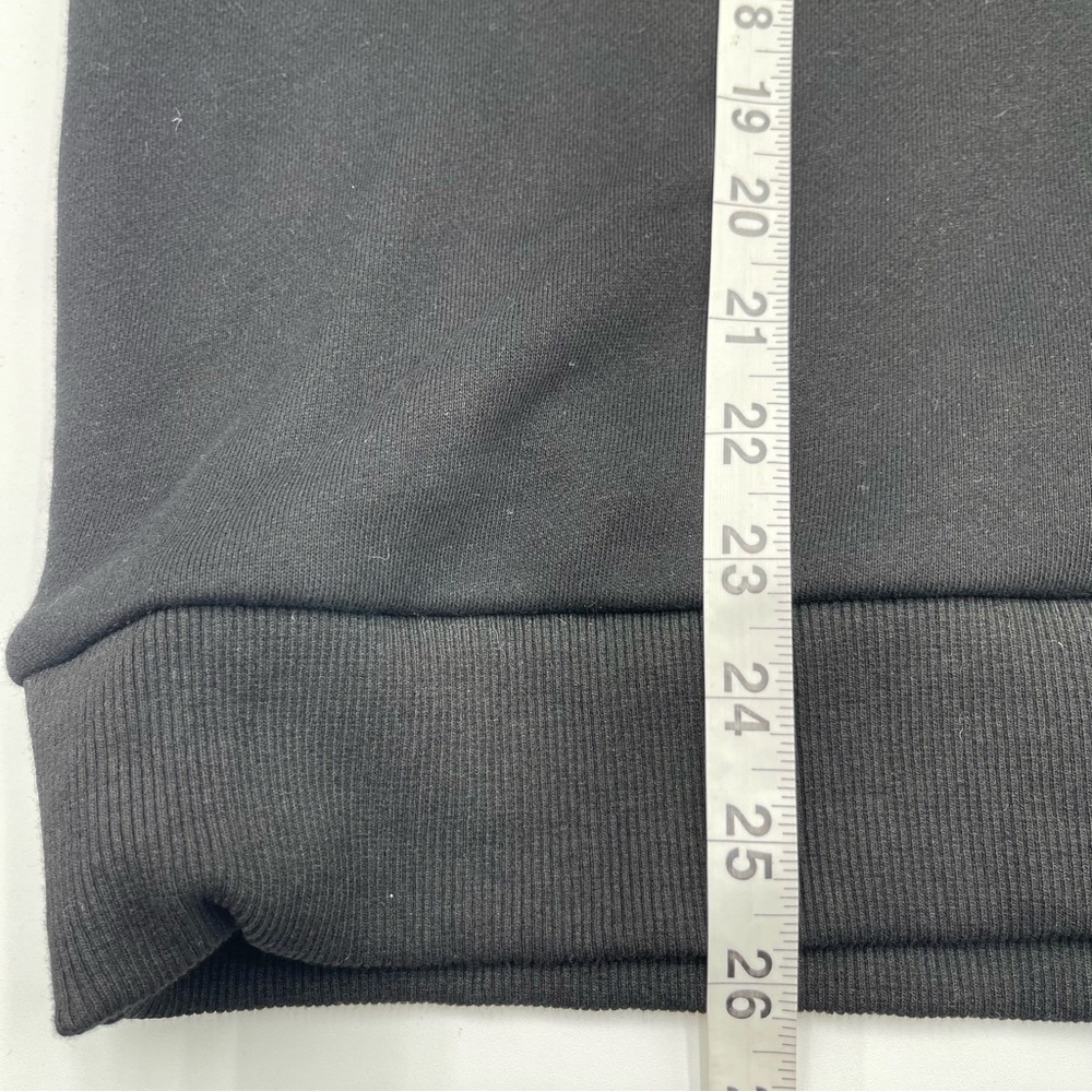 White Fox Boutique Project 5 1/4 Zip Black Sweatshirt Size L/XL Pullover Casual - Picture 11 of 11